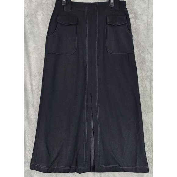 Jack Fin Dresses & Skirts - Jack Fin New York Skirt Womens Large Black Distress Rockabilly 70s Vintage Maxi